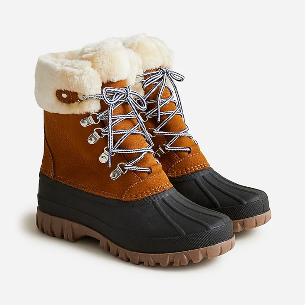 J. Crew Perfect Winter Boots with Sherpa